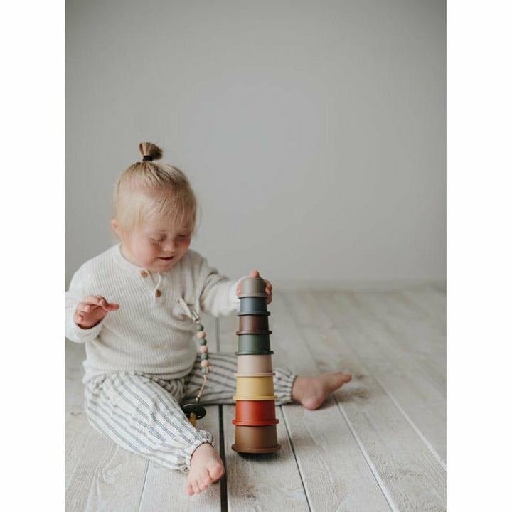 Mushie Stacking Cups - Retro Baby Toys Mushie   