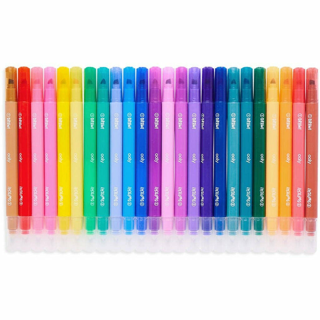 Ooly Switch-Eroo Color Changing Markers: Set of 24 Markers Ooly   