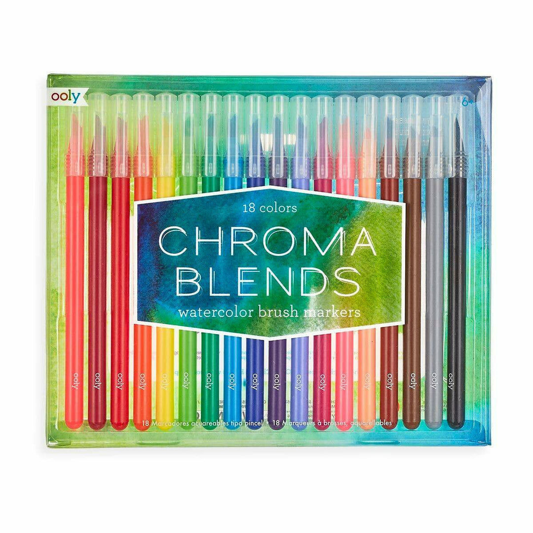 Ooly Watercolor Pen - Chroma Blends - Refillable - 18 Pcs - Mu