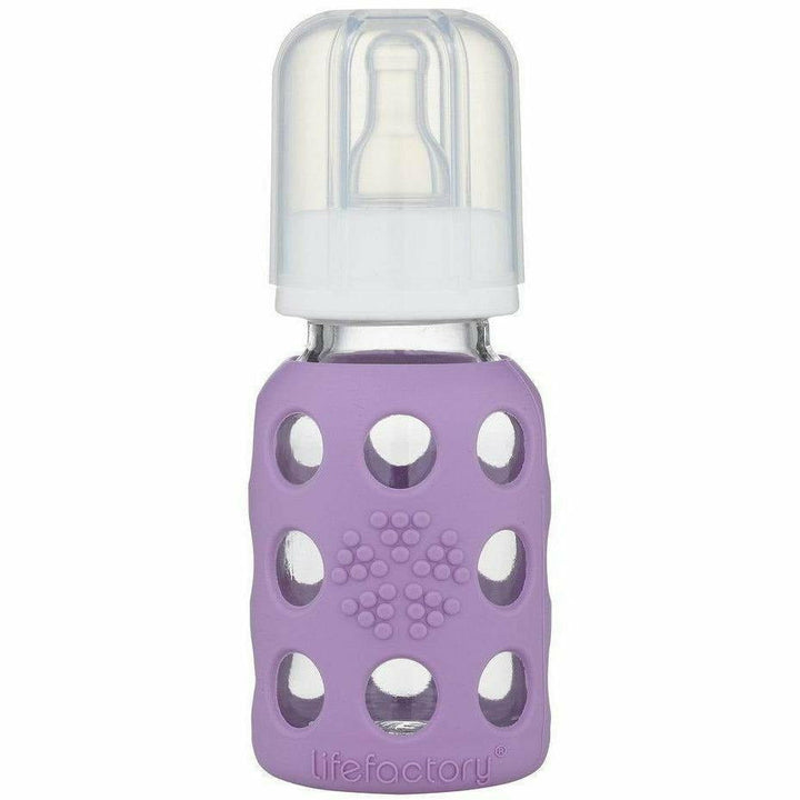 Lifefactory Glass Baby Bottles 4 oz. Bottles & Sippies Lifefactory Lavender 4 oz 