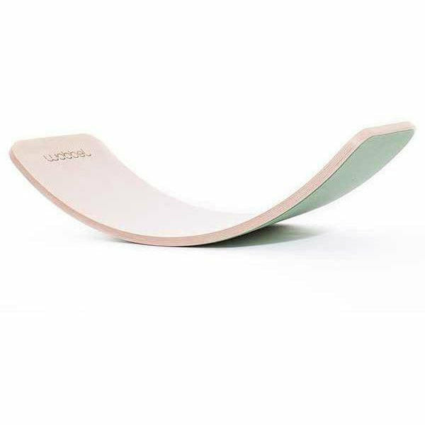 Wobbel Original Balance Board with Felt Balance Wobbel Natural/Forest Green  