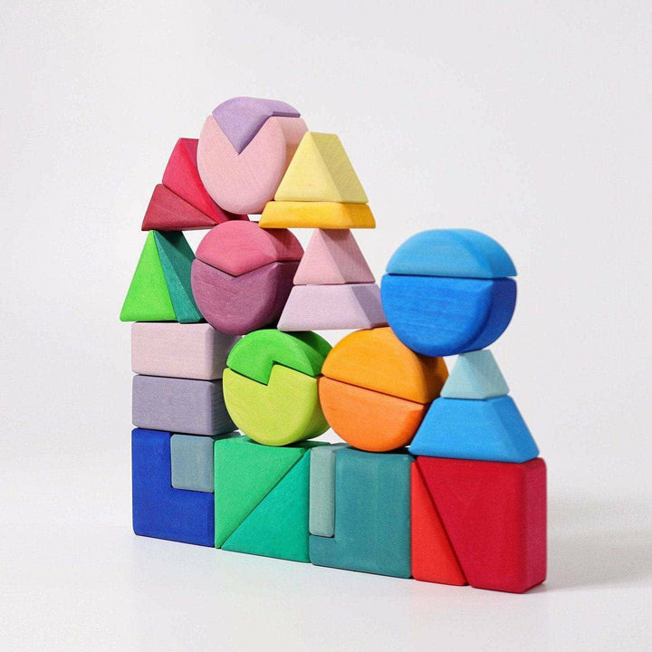 Grimm's Building Set Triangle, Square, Circle Wooden Toys Grimm's   