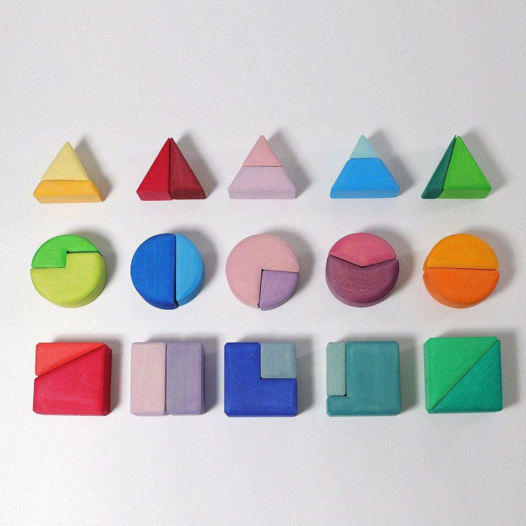 Grimm's Building Set Triangle, Square, Circle Wooden Toys Grimm's   