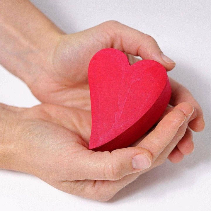 Grimm's Building Set Red Hearts Wooden Toys Grimm's   