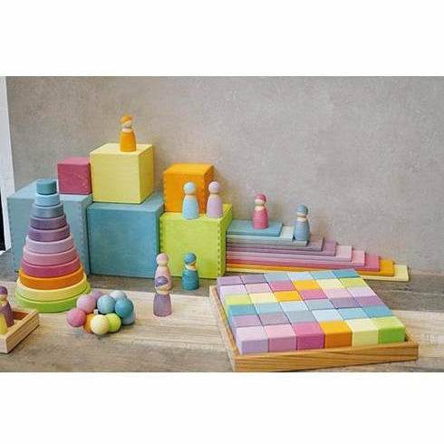Grimm's Pastel Building Boards - Wooden Construction Toy – The