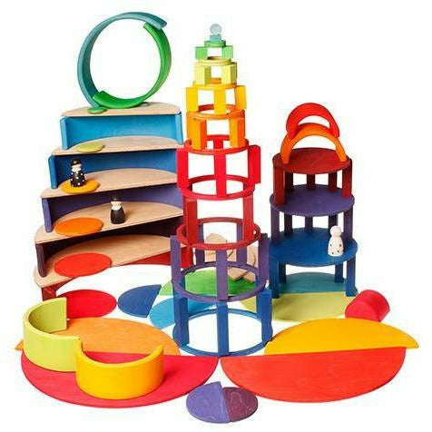 Grimm's wooden sale semicircle building set