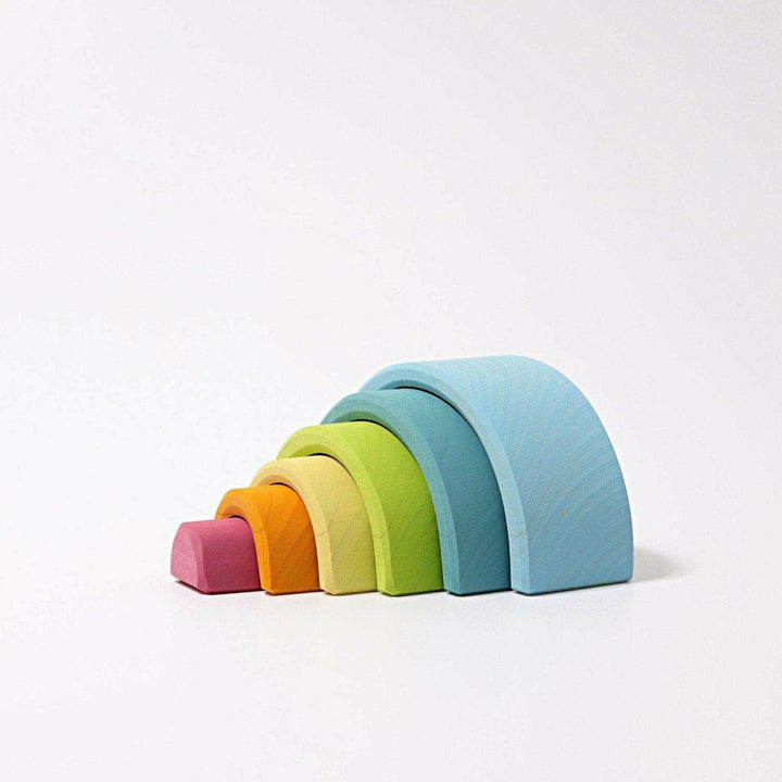Grimm's Small Rainbow Pastel Wooden Toys Grimm's   