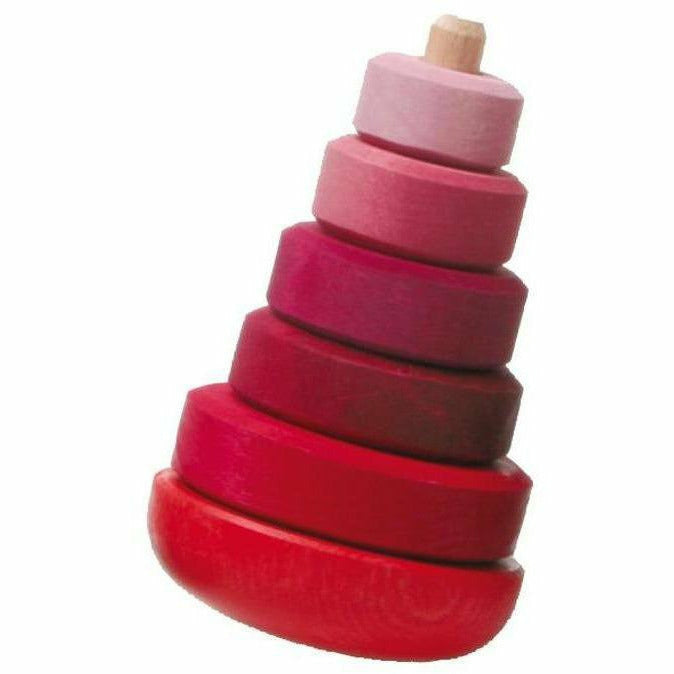 Grimm's Wobbly Stacking Tower- Pink Wooden Toys Grimm's   