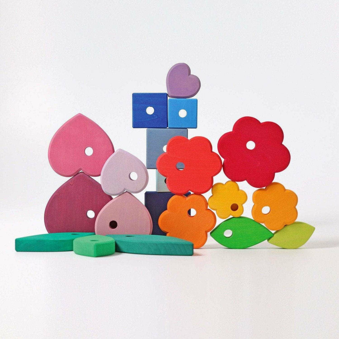 Grimm's Stacking Game Shapes Wooden Toys Grimm's   