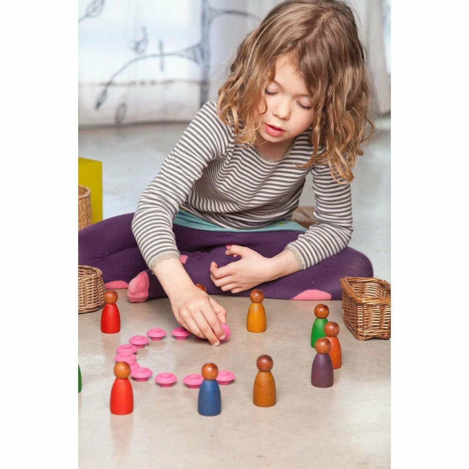 Grapat Nins Warm Colours - Montessori Wooden Play Set – The