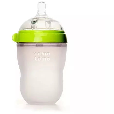 Lifefactory 8oz Stainless Steel Baby Bottle with Pivot Straw Cap Grey