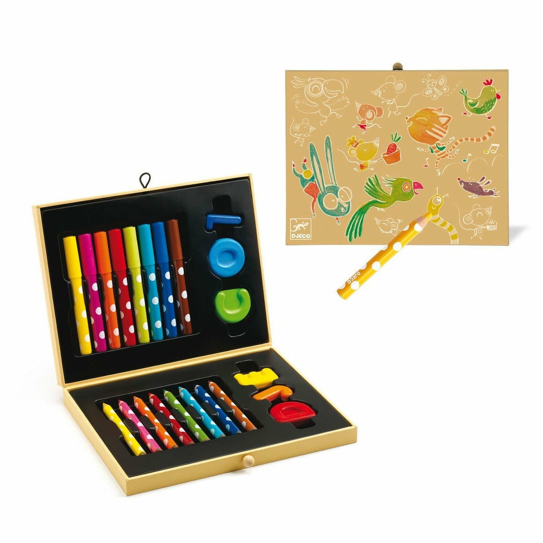 Djeco Crayons Box of Colors for Toddlers Art Kit Djeco   