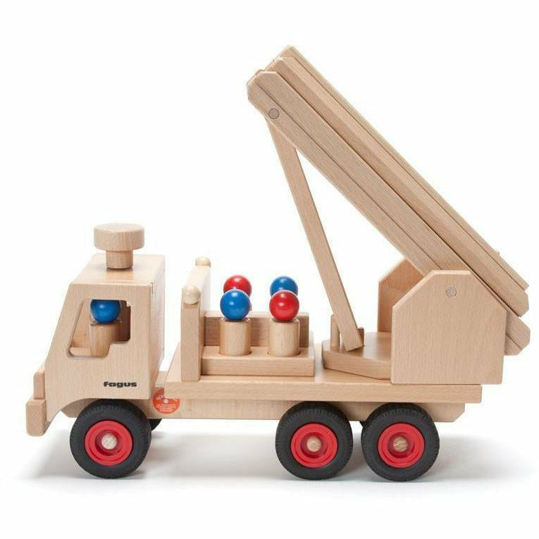 Fagus Fire Engine - Wooden Toy Truck with Ladder – The Natural
