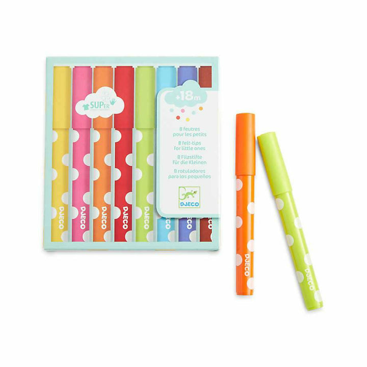 Djeco 8 Felt Tips Le Petit Artist Art Kit Djeco   