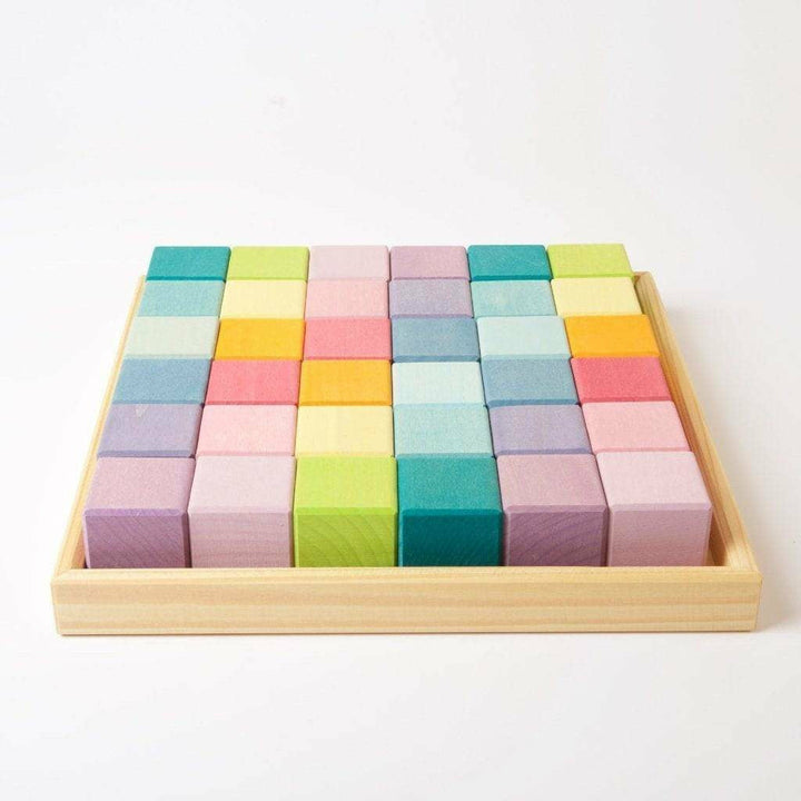 Grimm's Pastel Mosaic Wooden Blocks Grimm's   