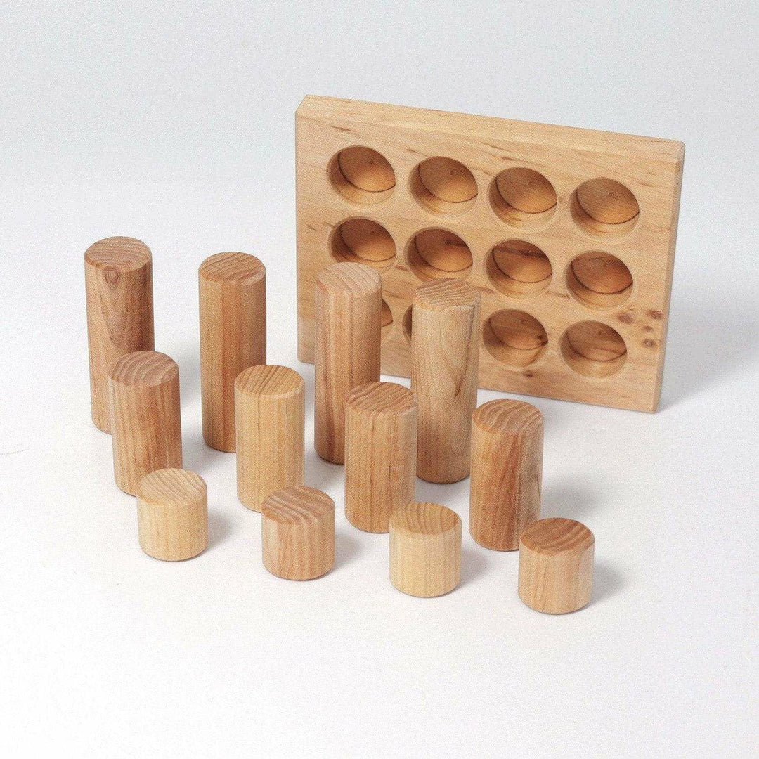 Grimm's Stacking Game Small Rollers Natural Wooden Toys Grimm's   