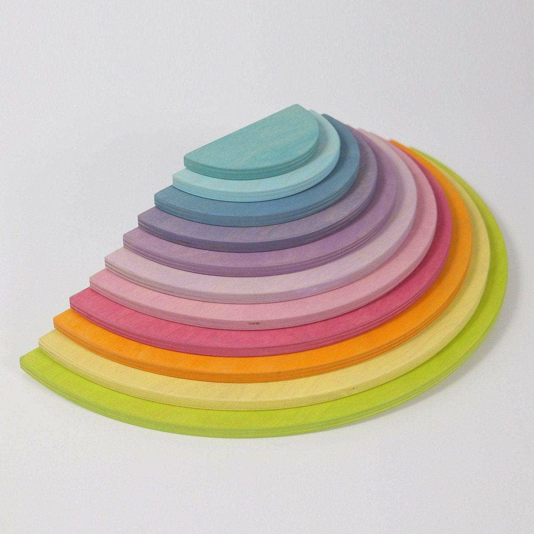 Grimm's Large Semicircles - Pastel Wooden Toys Grimm's   