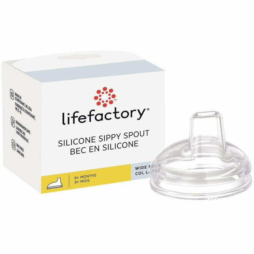 Lifefactory Wide Neck Sippy Spout for 8oz Stainless Steel Bottles – 1 pc Bottles & Sippies Lifefactory   