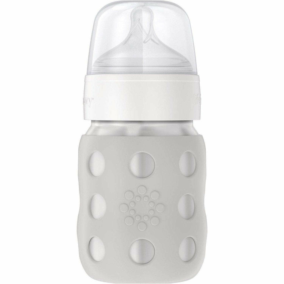 Lifefactory 8oz Stainless Steel Baby Bottle Bottles & Sippies Lifefactory Grey  