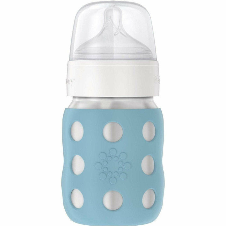 Lifefactory 8oz Stainless Steel Baby Bottle Bottles & Sippies Lifefactory Denim  