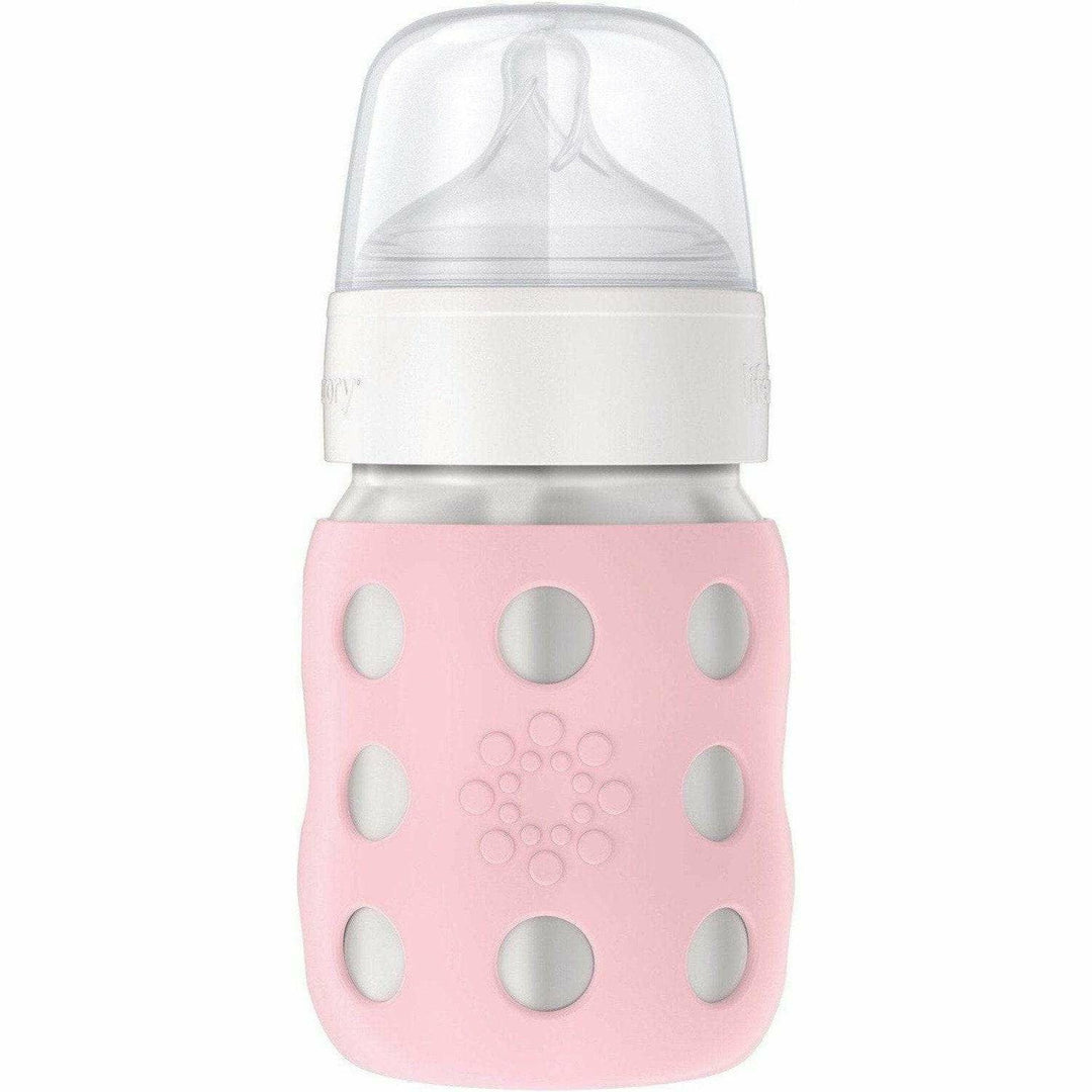 Lifefactory 8oz Stainless Steel Baby Bottle Bottles & Sippies Lifefactory Desert Rose  