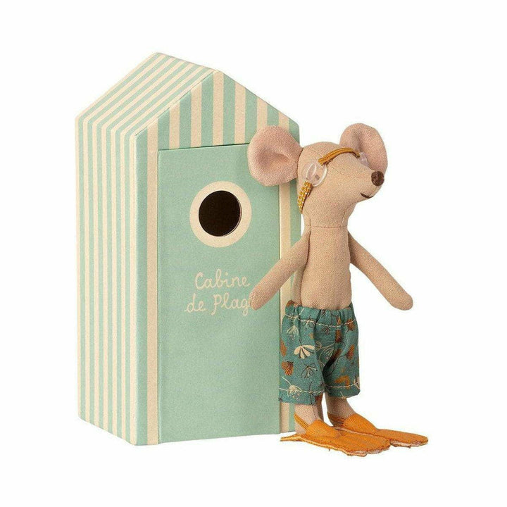 Maileg Beach Big Brother in Cabin de Plage Mice Maileg   
