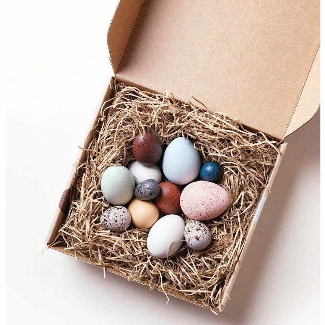 Moon Picnic - A Dozen Bird Eggs In A Box Wooden Toys Moon Picnic   
