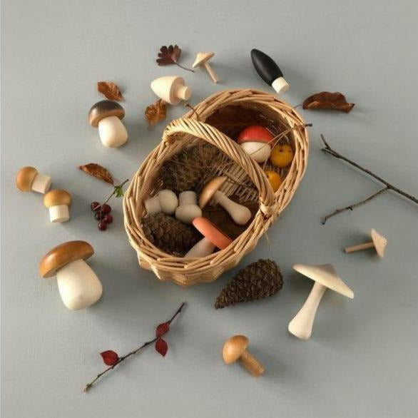 Moon Picnic - Forest Mushrooms Basket Wooden Toys Moon Picnic Light Basket  