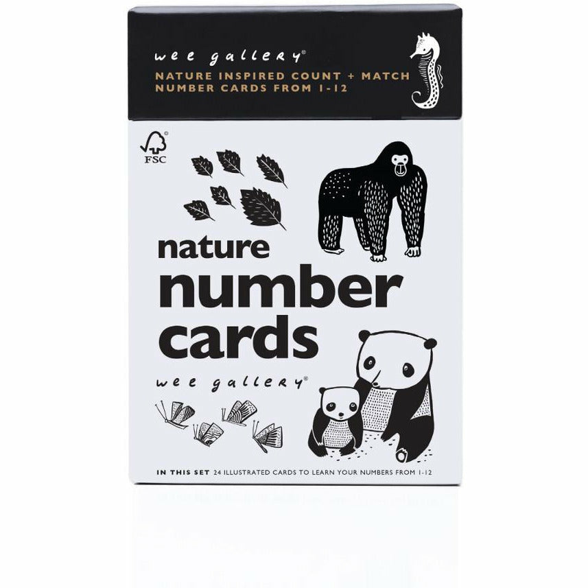 Wee Gallery Nature Number Cards Books Wee Gallery   
