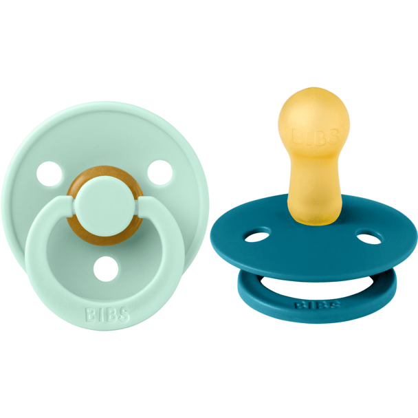 BIBS USA- Natural Rubber Pacifier 2 Pack - Nordic Mint / Forest Lake Pacifiers and Teething BIBS USA   