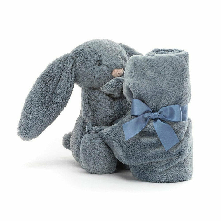 Jellycat Bashful Dusky Blue Bunny Soother Soother Jellycat   
