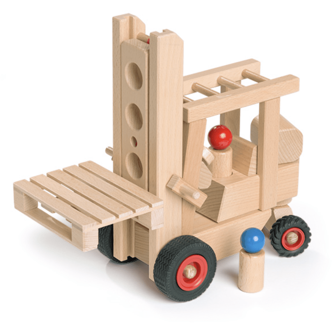 Fagus Forklift Wooden Toys Fagus   