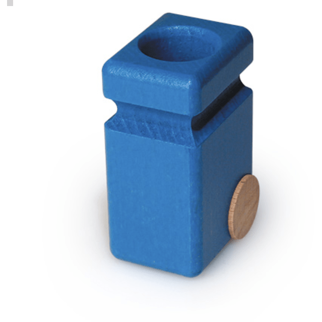 Fagus Garbage Cans Blue Wooden Toys Fagus   