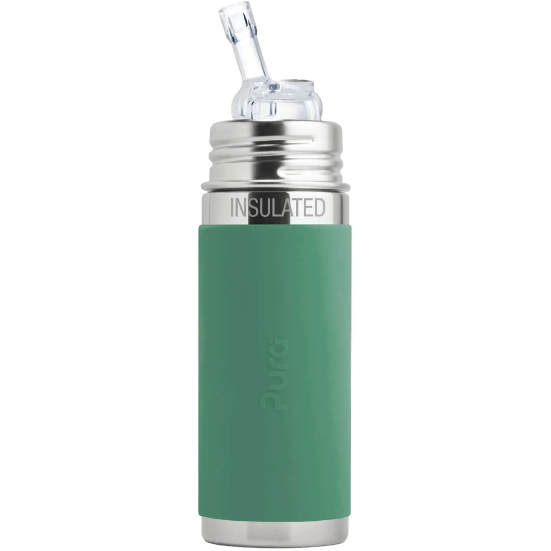 Pura Insulated Straw Cup w/ Sleeve - Mint Bottles & Sippies Pura Stainless   