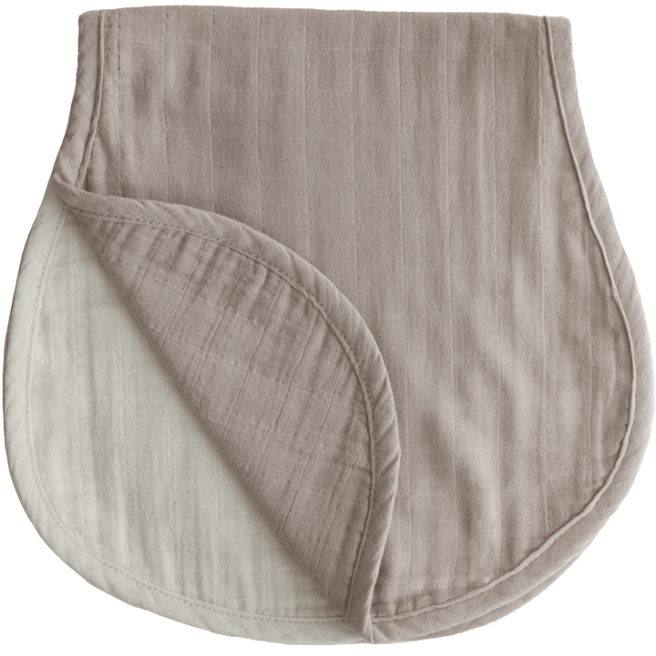 Mushie Muslin Burp Cloths Mealtime Mushie Natural/Fog