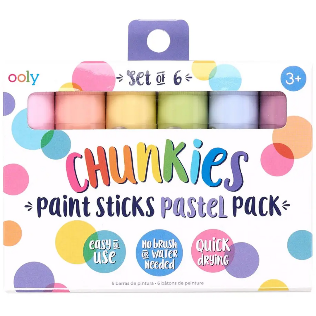 Ooly Chunkies Paint Sticks- Pastel Pack: Set of 6