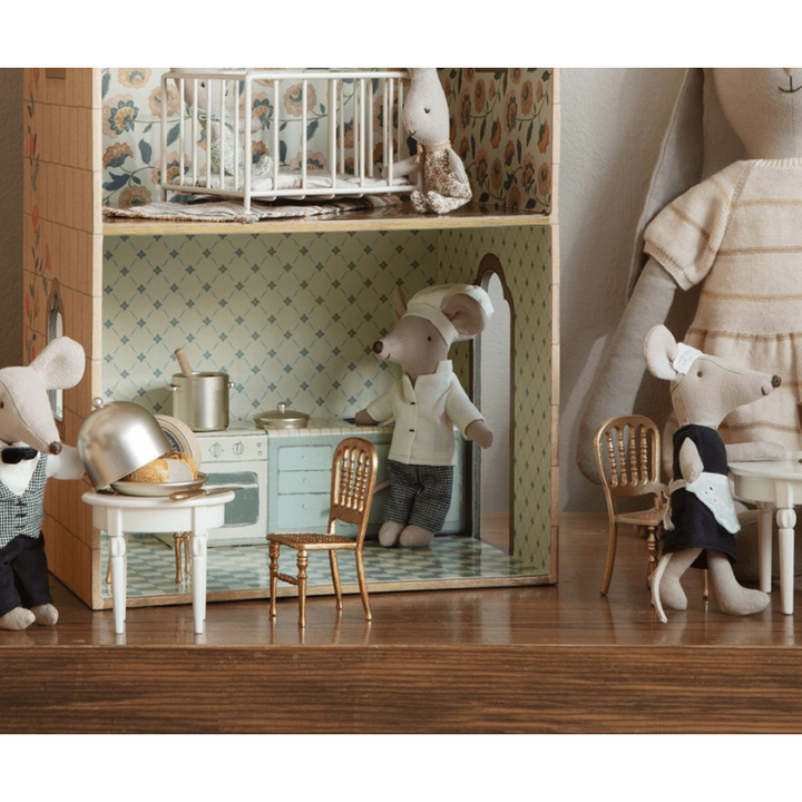 Maileg Gold Chair, Mouse Dollhouses and Access. Maileg   