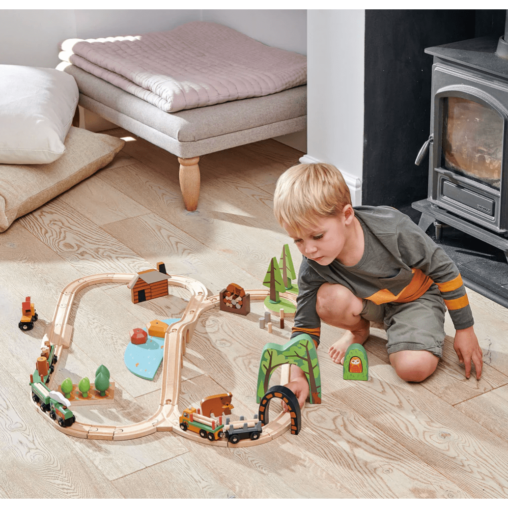Tender Leaf Wild Pines Train Set – The Natural Baby Company