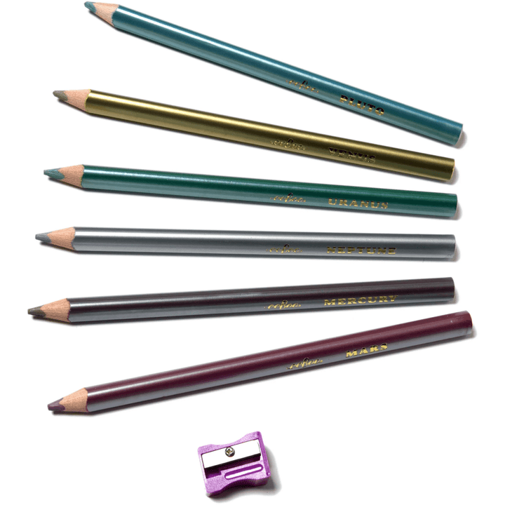 eeBoo Silver Robot Metallic Pencils Pencils eeBoo   