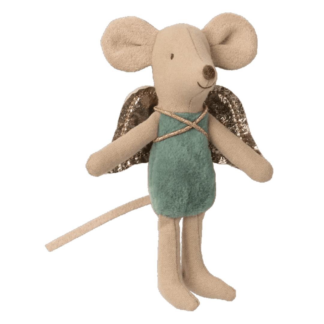 Maileg Fairy Mouse- Little Brother/Sister-Mint Blue Mice Maileg   