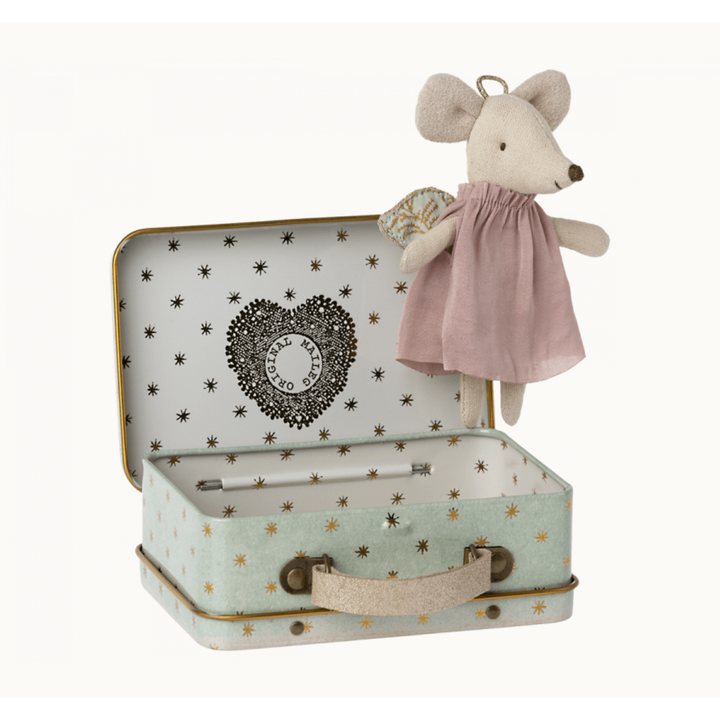 Maileg Angel Mouse In Suitcase Mice Maileg   