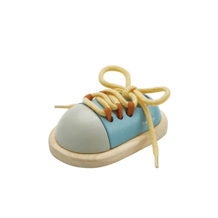 Plan Toys Tie Up Shoe- Orchard Wooden Toys Plan Toys   