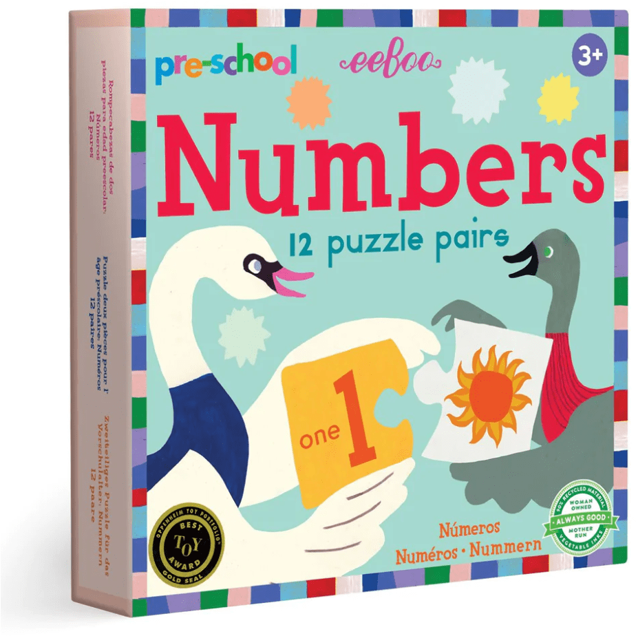 eeBoo Pre-School Numbers Puzzle Pairs Puzzles & Mazes eeBoo   