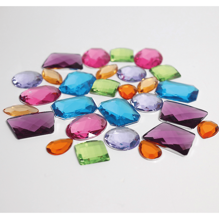 Grimm's 28 Giant Acrylic Glitter Stones Toddler And Pretend Play Grimm's   