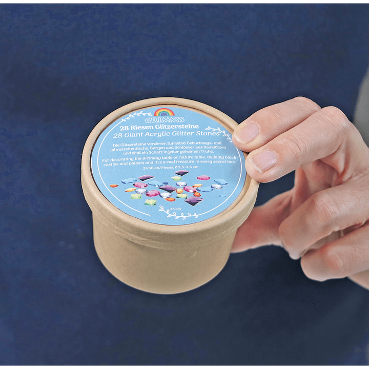 Grimm's 28 Giant Acrylic Glitter Stones Toddler And Pretend Play Grimm's   