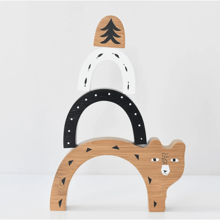 Wee Gallery Bamboo Nesting Bear Wooden Toys Wee Gallery   