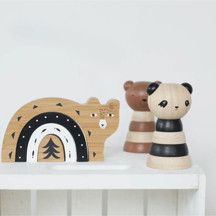 Wee Gallery Bamboo Nesting Bear Wooden Toys Wee Gallery   