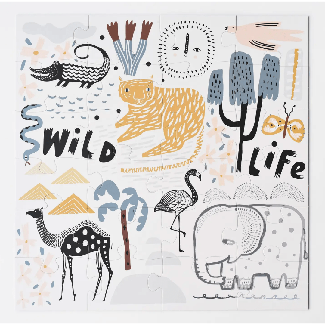 Wee Gallery Wild Life Floor Puzzle Puzzle and Educational Wee Gallery   