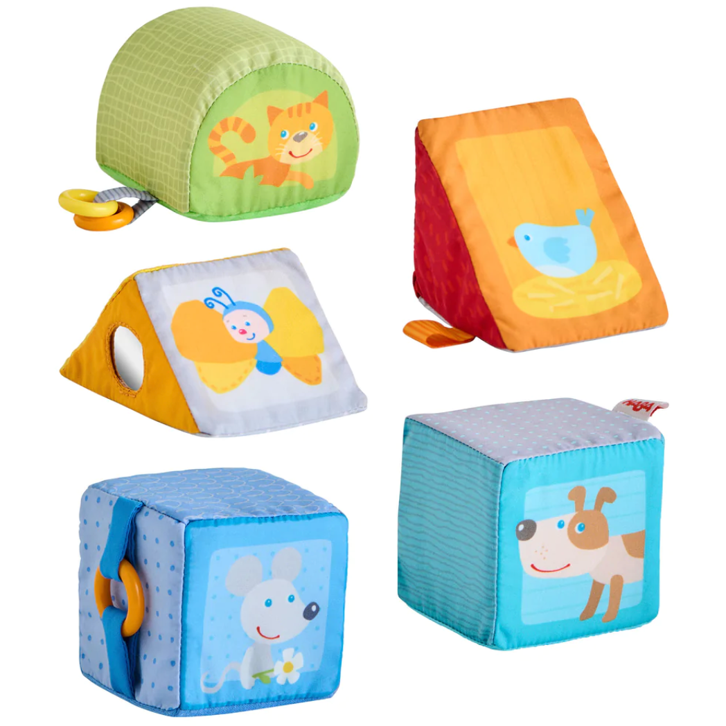 Haba Discovery Animal Geometry Cubes Baby Toys Haba   