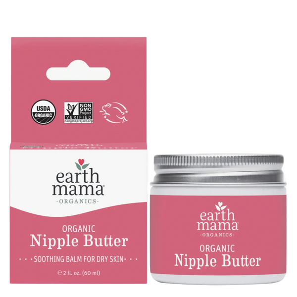 Earth Mama Organic Nipple Butter - Soothing Balm for Moms - The